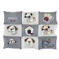 Preview: Nobby Hunde-Matte eckig Patcky grau/beige