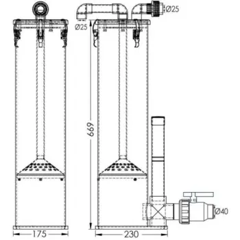 AquaForte Tornado III Süßwasser Eiweißabschäumer