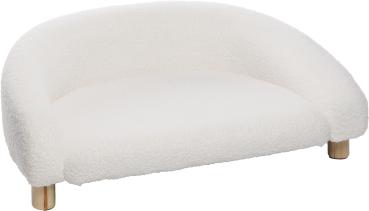 Flamingo Sofa Dorado Halb-rund Weiß