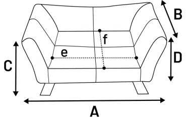 Flamingo Sofa Damario Rechteck Grün