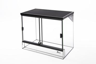 diversa Klein-Terrarium mit Belüftungsgitter schwarz 30x25x25cm
