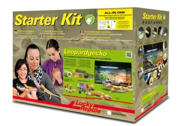 Lucky Reptile Starter Kit Leopardgecko Farbe Schwarz