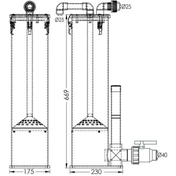 AquaForte Tornado III Süßwasser Eiweißabschäumer