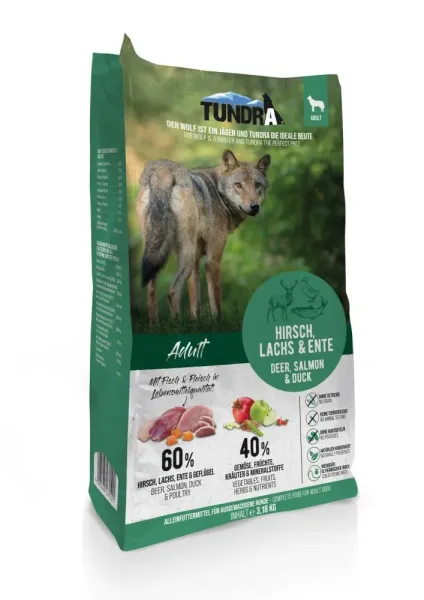 Tundra Dog mit Hirsch, Ente, Lachs 3,18 kg