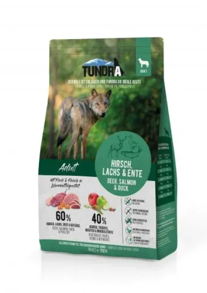 Tundra Dog Hirsch, Ente, Lachs 750g