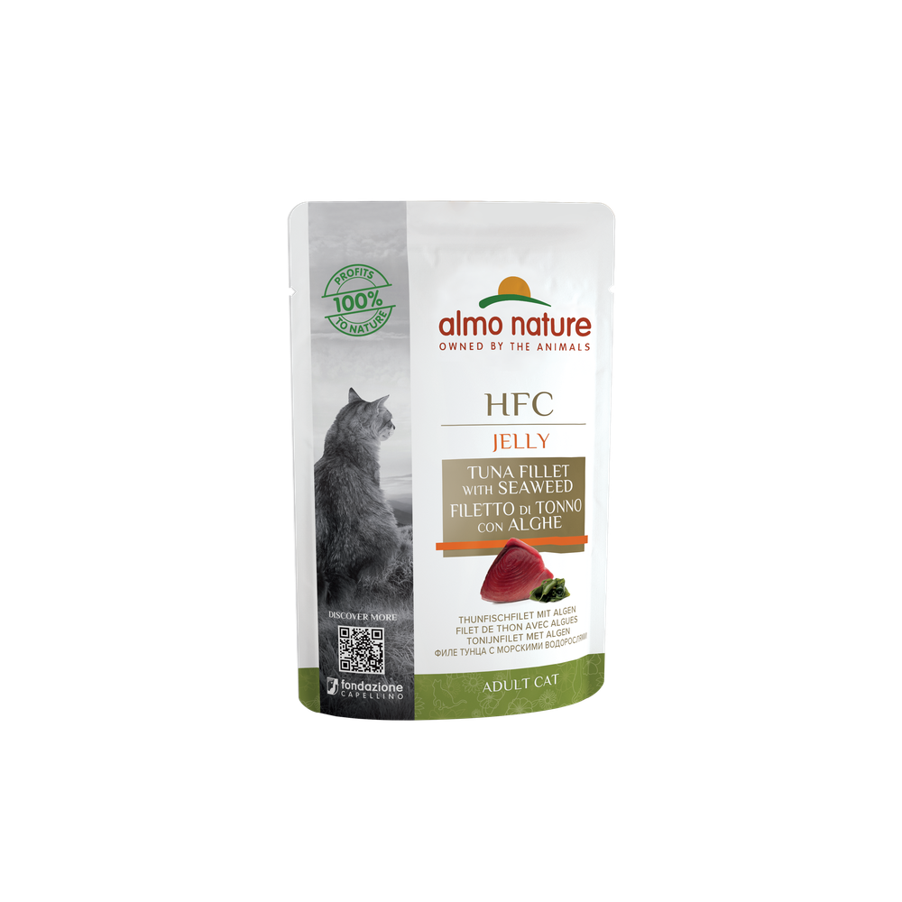 Almo Nature HFC Jelly mit Thunfischfilet und Algen 24 x 55g Almo Nature HFC Jelly mit Thunfischfilet und Algen 24 x 55g