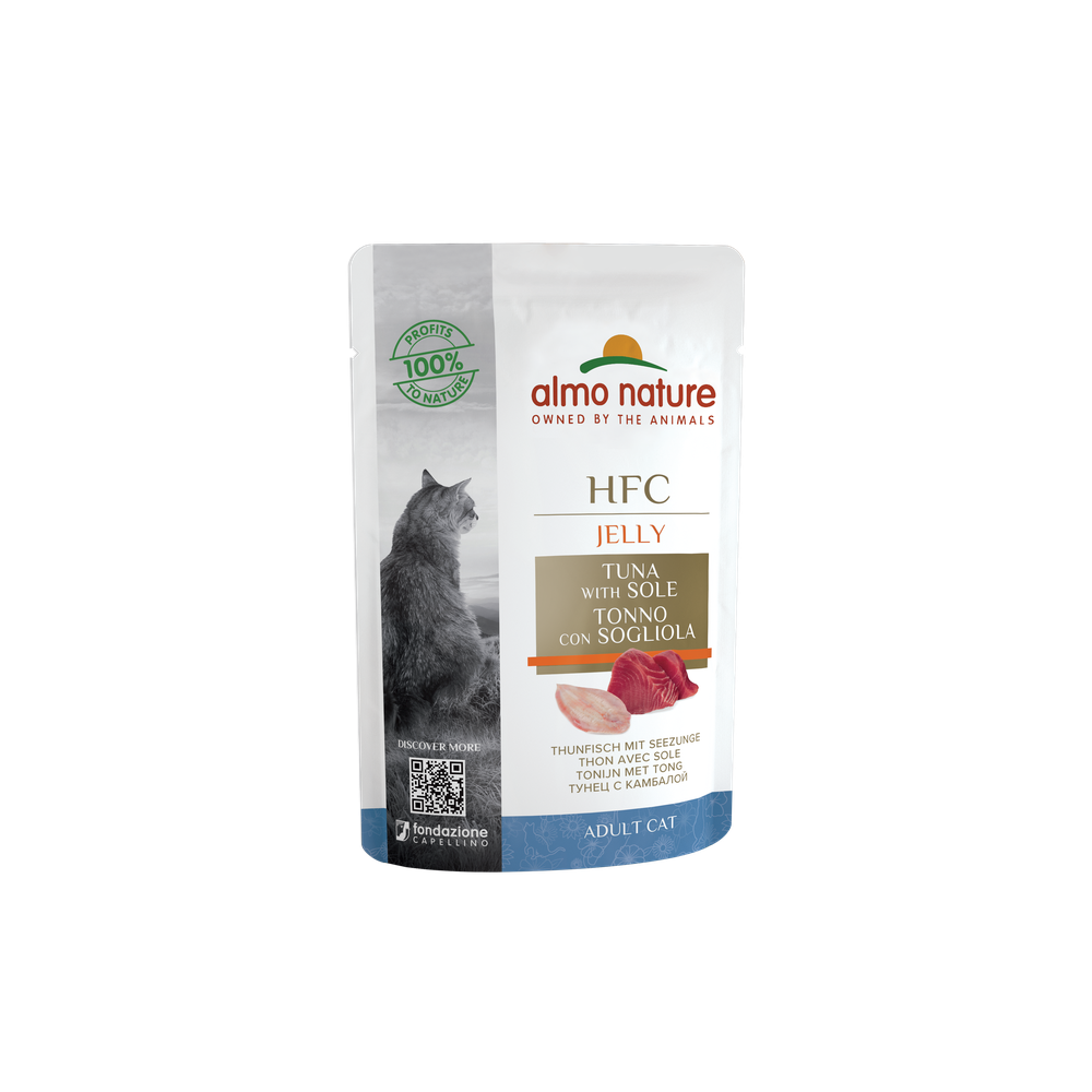 Almo Nature HFC Jelly mit Thunfisch und Seezunge 24 x 55g Almo Nature HFC Jelly mit Thunfisch und Seezunge 24 x 55g
