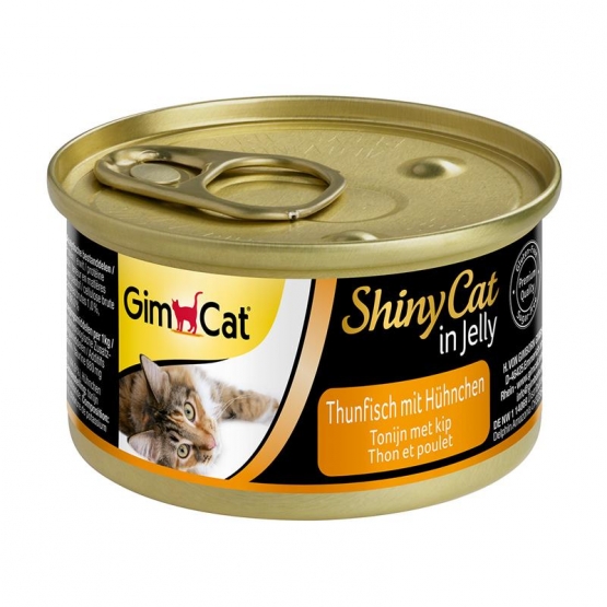 GimCat Dose ShinyCat Thunfisch mit Hühnchen  24x 70g
