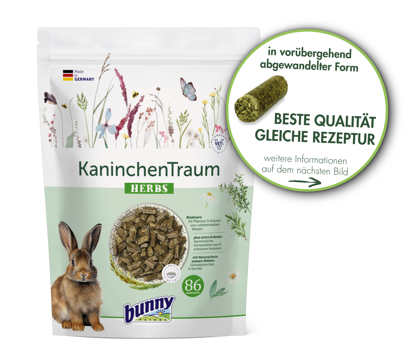 Bunny KaninchenTraum Herbs 1,5 kg Bunny KaninchenTraum Herbs 1,5 kg