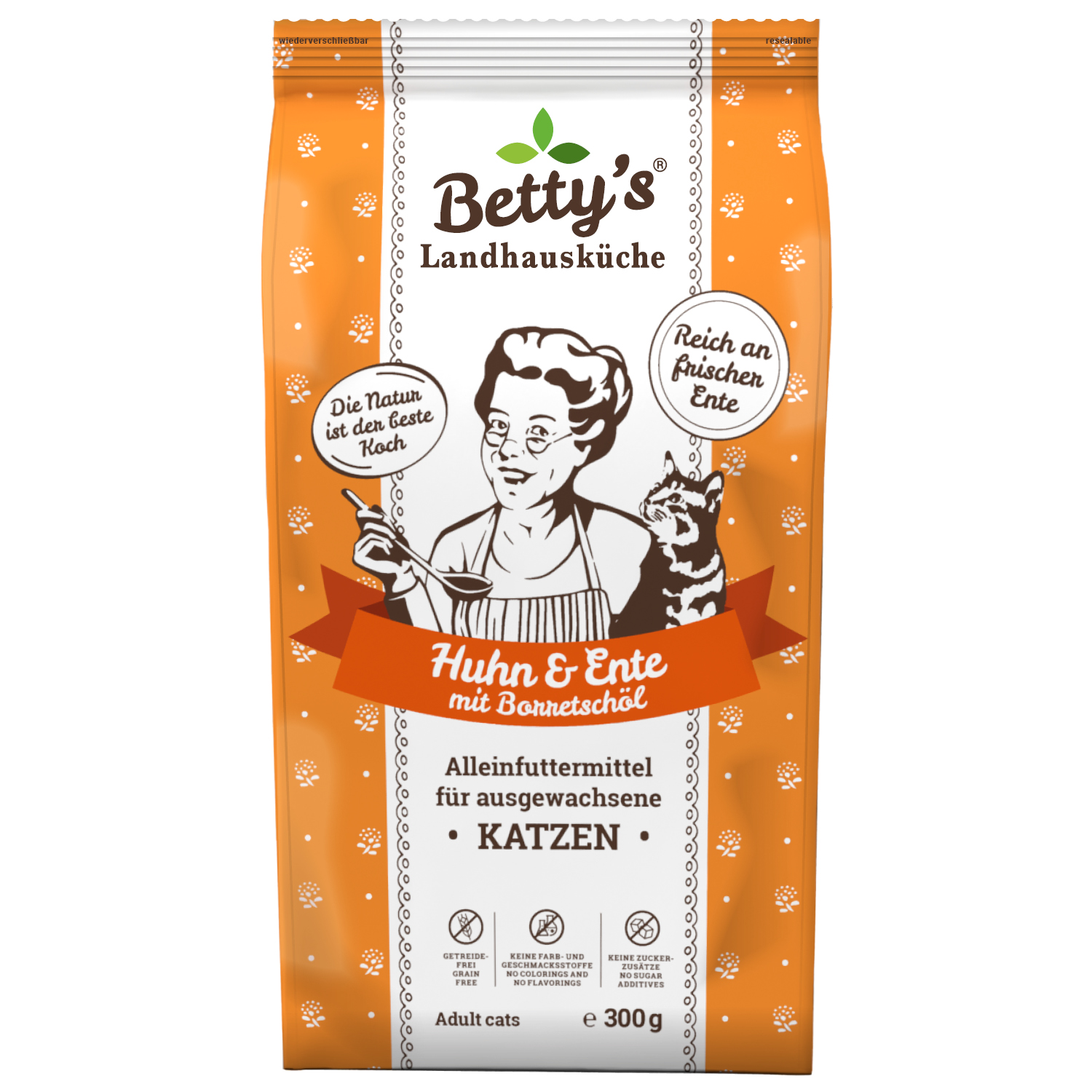 Betty`s Katze Adult Huhn und Ente 300 g