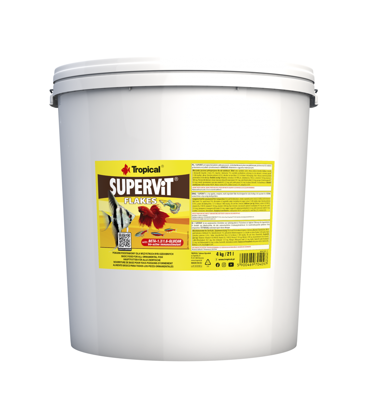 Tropical Supervit Flakes 4kg/21L