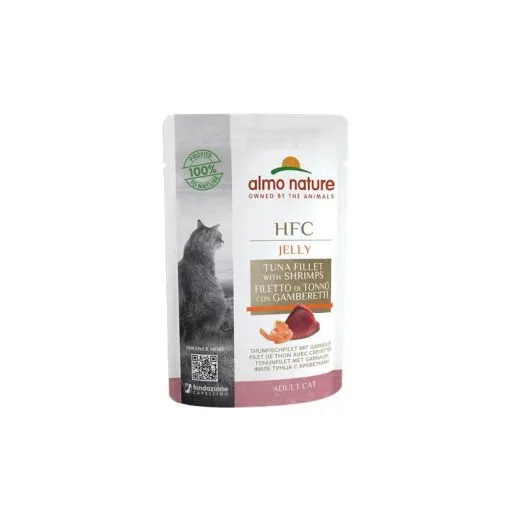 Almo Nature HFC Jelly mit Thunfisch und Garnelen 24 x 55g Almo Nature HFC Jelly mit Thunfisch und Garnelen 24 x 55g