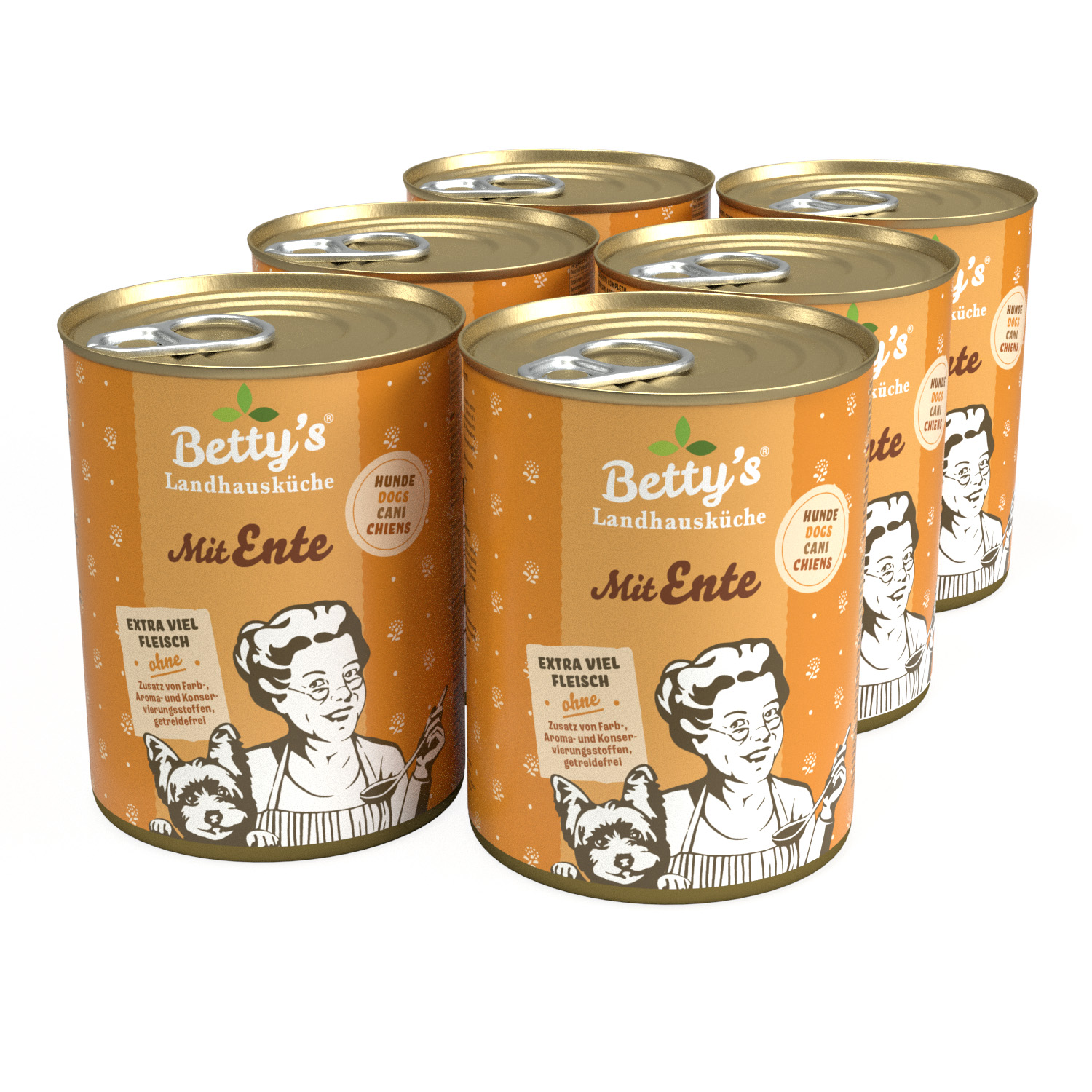 Bettys Landhausküche Hund Dose Ente 6x400g Bettys Landhausküche Hund Dose Ente 6x400g