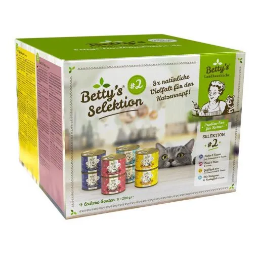 Betty’s Landhausküche Katze Selektion Nr. 2 (8 x 200g)
