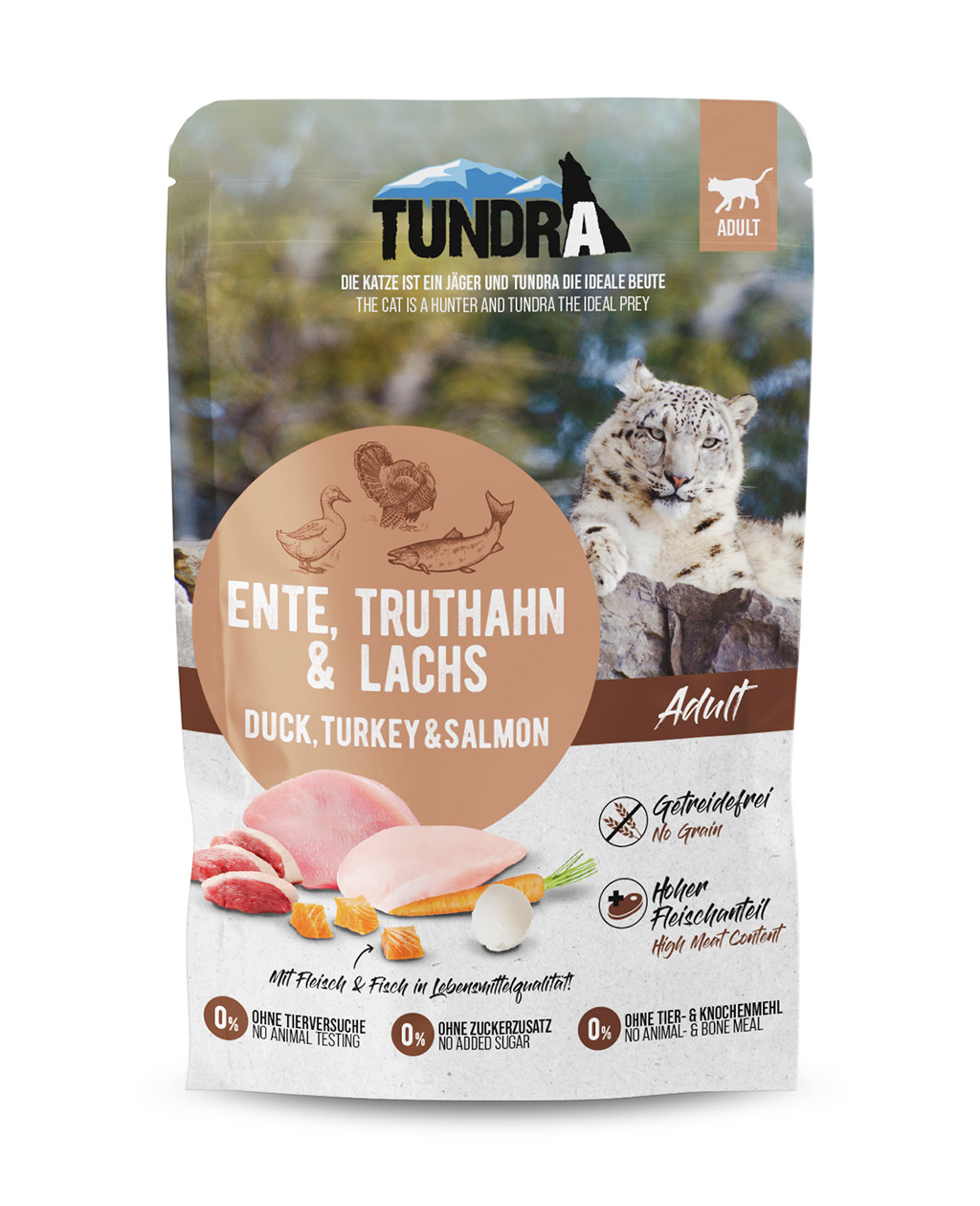 Tundra Cat Pouchpack Ente, Truthahn und Lachs (16 x 85g)