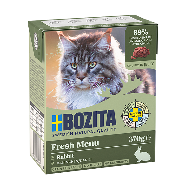 Bozita Häppchen in Gelee mit Kaninchen 370g