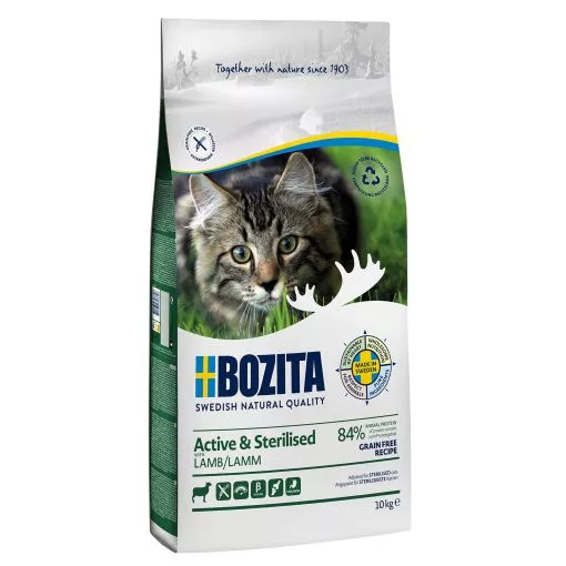 Bozita Active & Sterilised Grain free mit Lamm 10 kg