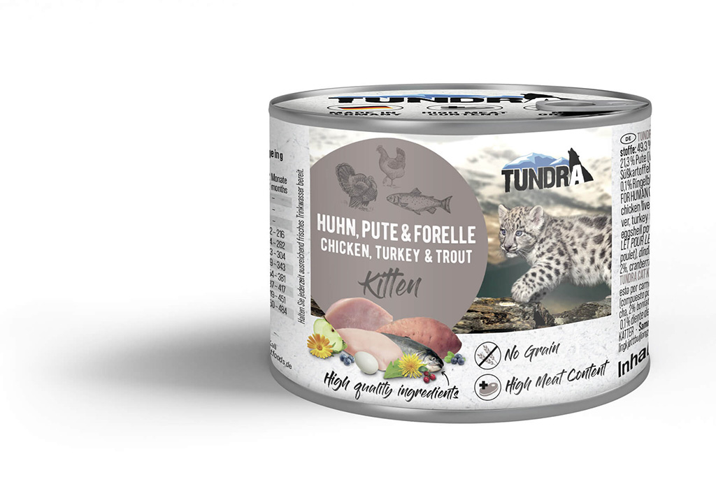 Tundra Cat Kitten Huhn, Pute & Forelle (6 x 200g)