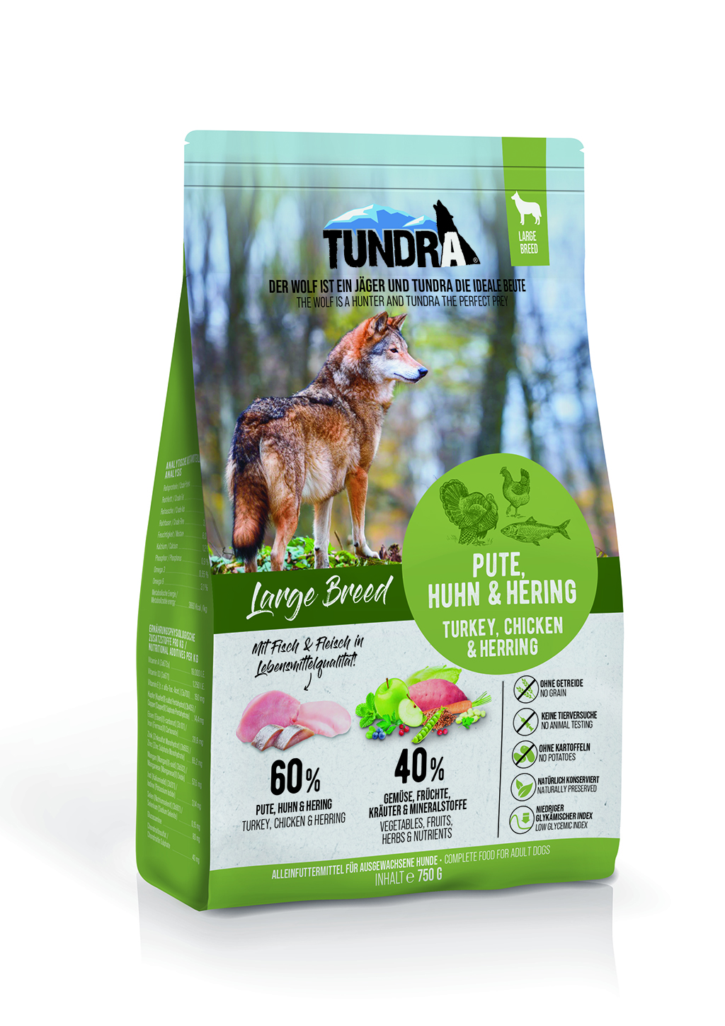 Tundra Dog Large Breed 750g