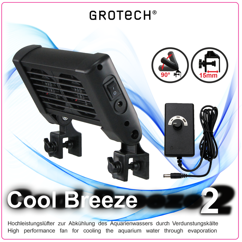 GroTech Cool Breeze 2-fach Lüfter/ regelbar