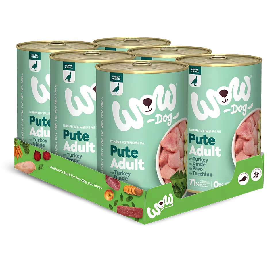 Wow Dog Adult | Mit Pute 6x800g