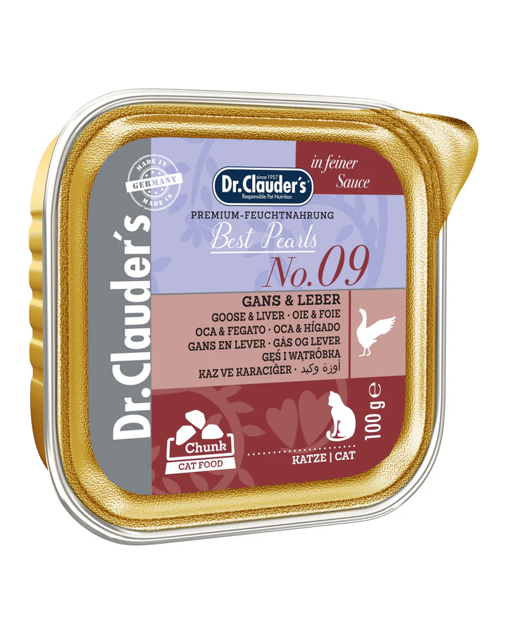 Dr.Clauder's Best Pearls No. 09 Gans & Leber in Soße 100g