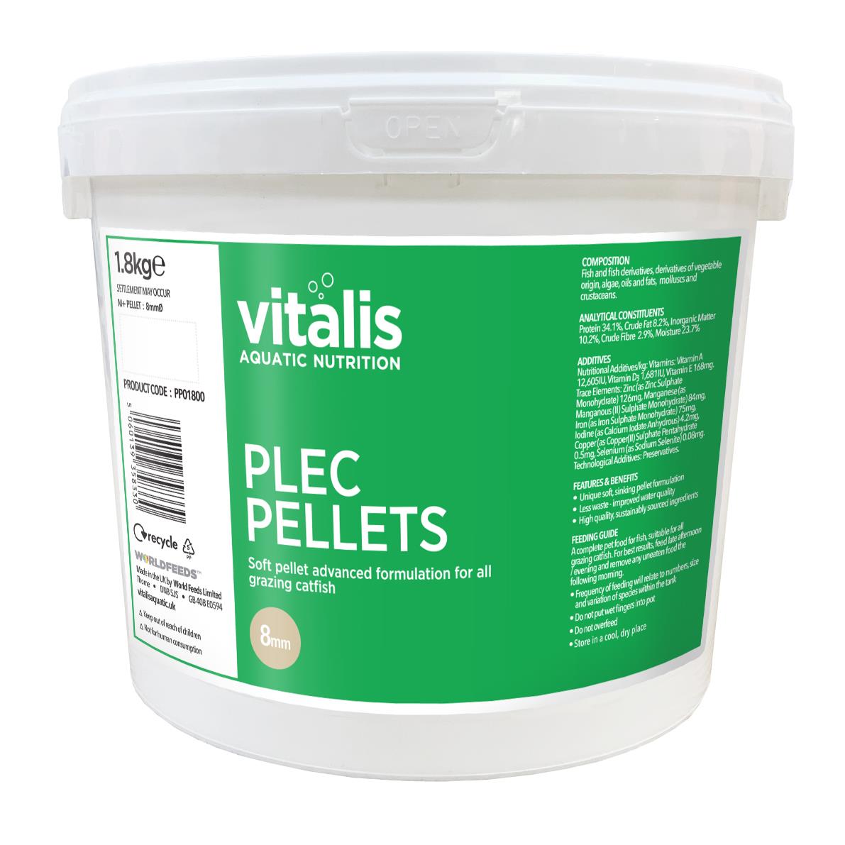 Vitalis Plec Pellets 1,8 kg 8mm