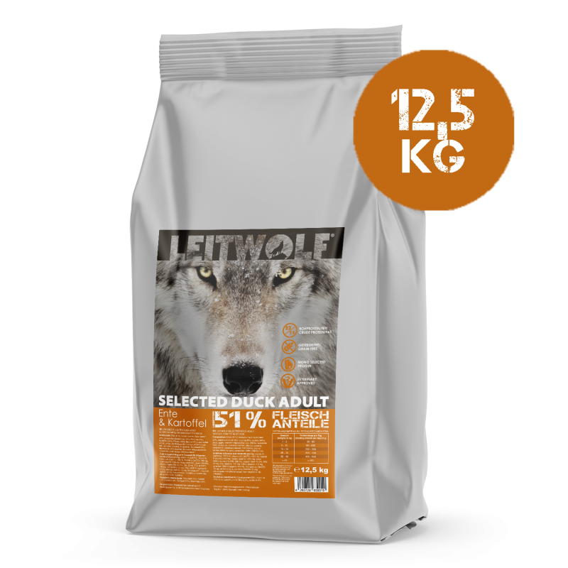 Leitwolf Selected Duck Adult Ente & Kartoffel 12,5 kg Leitwolf Selected Duck Adult Ente & Kartoffel 12,5 kg