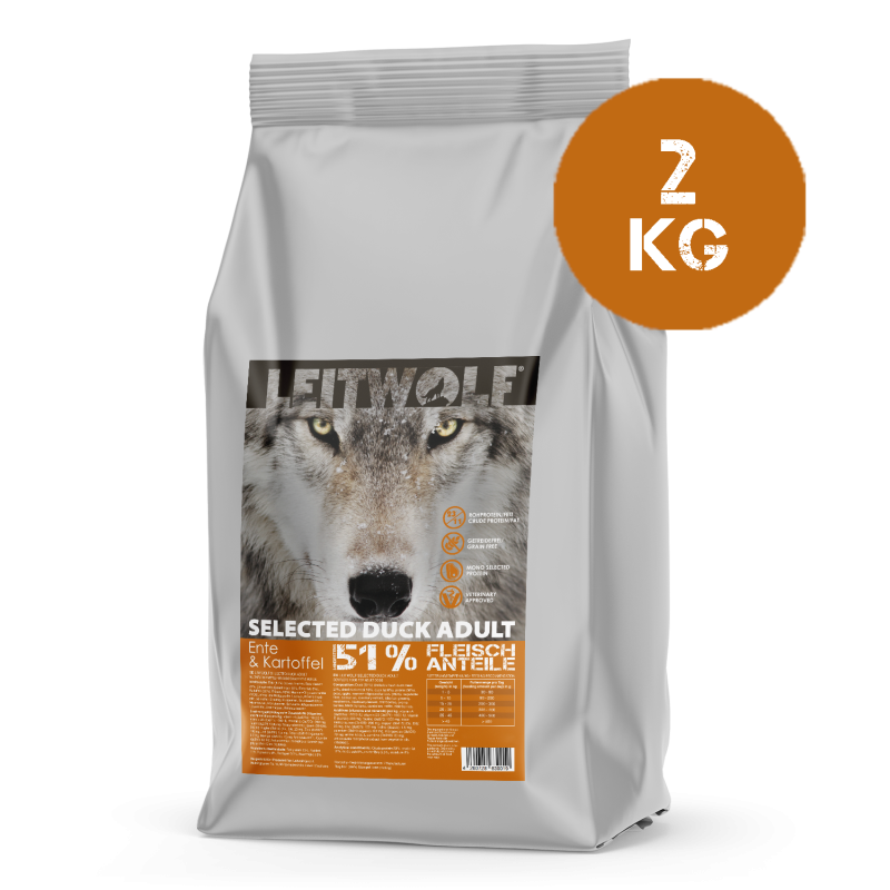 Leitwolf Selected Duck Adult Ente & Kartoffel 2kg Leitwolf Selected Duck Adult Ente & Kartoffel 2kg
