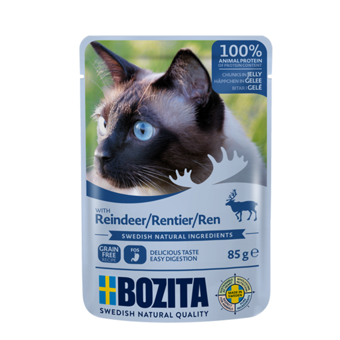 Bozita Häppchen in Gelee mit Rentier 85g