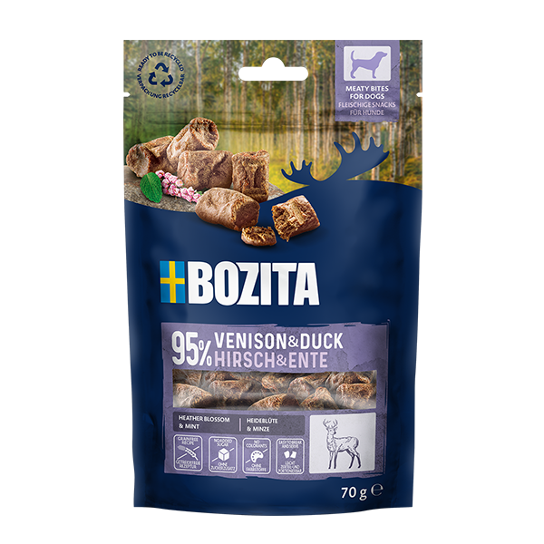 Snacks Meaty Bites Hirsch & Ente 70g