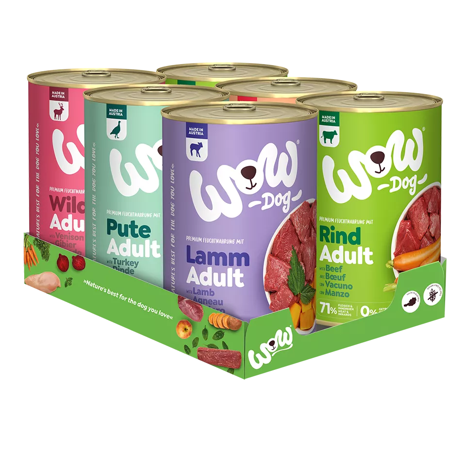 Wow Dog Adult Multipack 6x400g Dosen