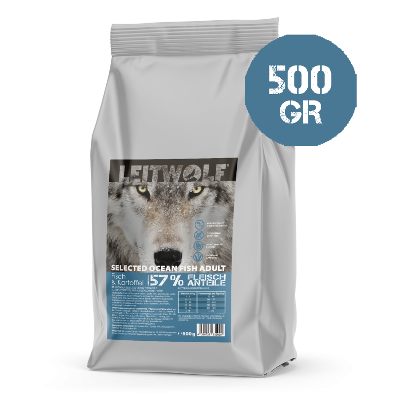 Leitwolf Selected Ocean Fish Adult Fisch & Kartoffel 500g Leitwolf Selected Ocean Fish Adult Fisch & Kartoffel 500g