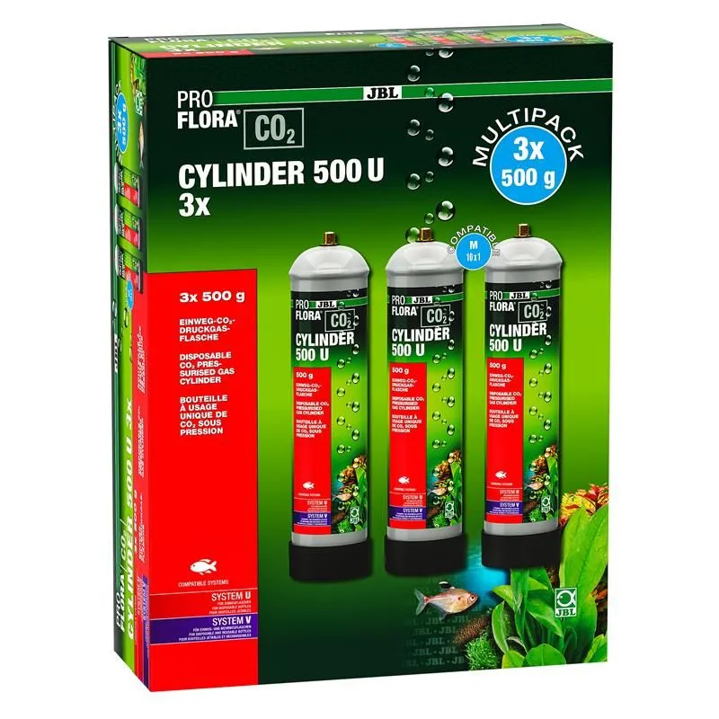 JBL ProFlora CO2 Cylinder 500 U 3er Pack