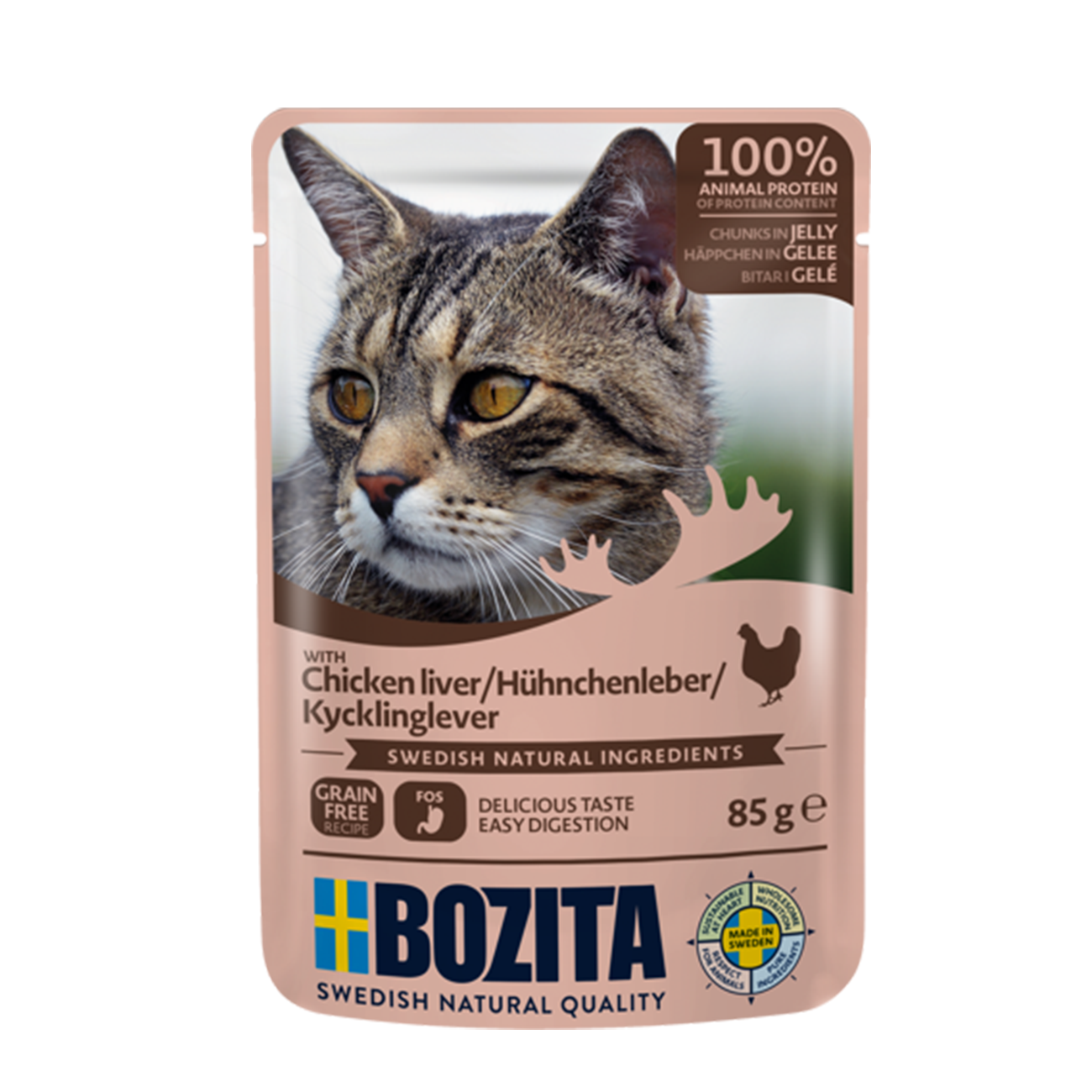 Bozita Häppchen in Gelee mit Hühnchenleber 85g