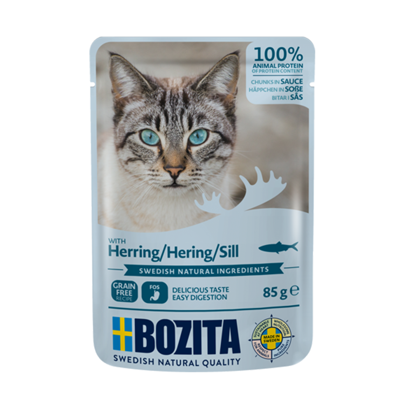 Bozita Häppchen in Sauce mit Hering 85g