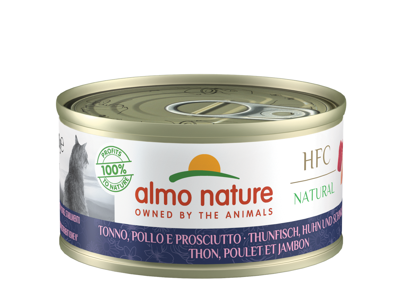 Almo Nature HFC Adult Natural Thunfisch, Huhn und Schinken 24 x 70g Almo Nature HFC Adult Natural Thunfisch, Huhn und Schinken 24 x 70g