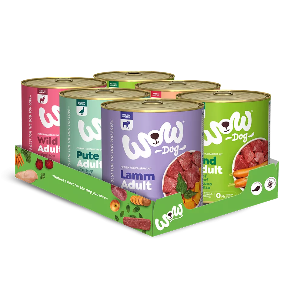 Wow Dog Adult Multipack 6x800g Dosen