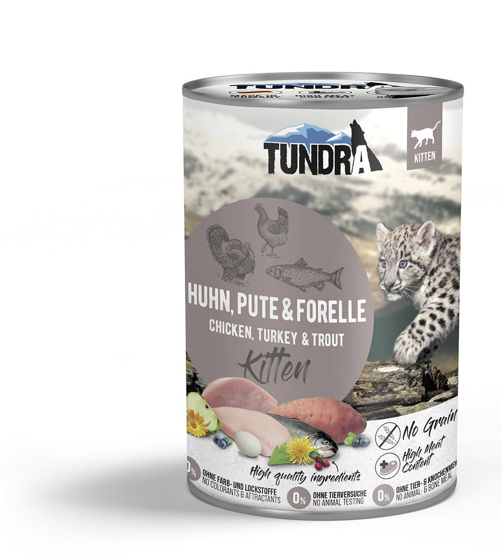 Tundra Cat Kitten Huhn, Pute & Forelle (6 x 400g)