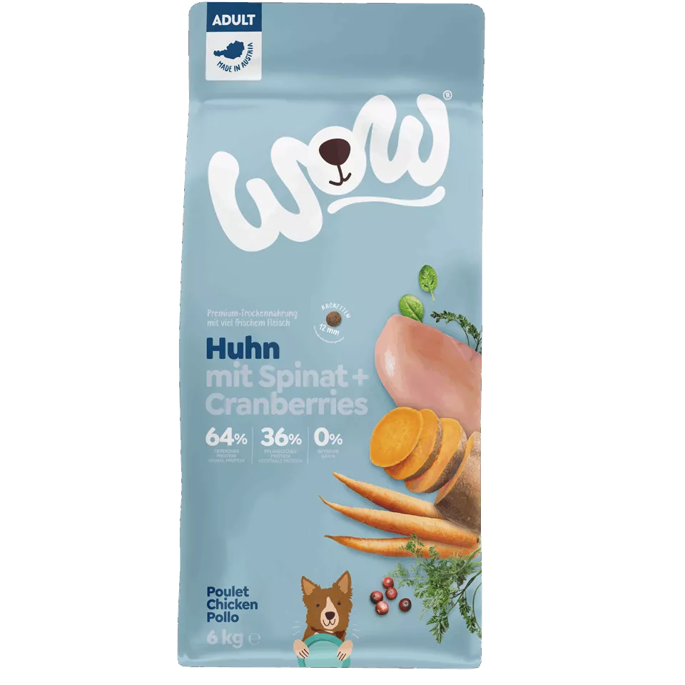 Wow Dog Trocken Adult Huhn 6kg Wow Dog Trocken Adult Huhn 6kg