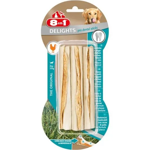 8in1 Dental Delights Kausticks, 3er 75g 8in1 Dental Delights Kausticks, 3er 75g