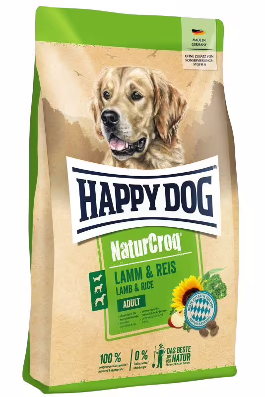 Happy Dog NaturCroq Lamm & Reis 1 kg Happy Dog NaturCroq Lamm & Reis 1 kg