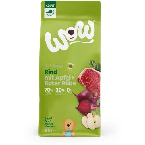Wow Dog Trocken Adult Rind 6kg Wow Dog Trocken Adult Rind 6kg