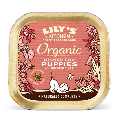 Lilys Kitchen Dog Organic Dinner for Puppies 150g, 11er Pack
