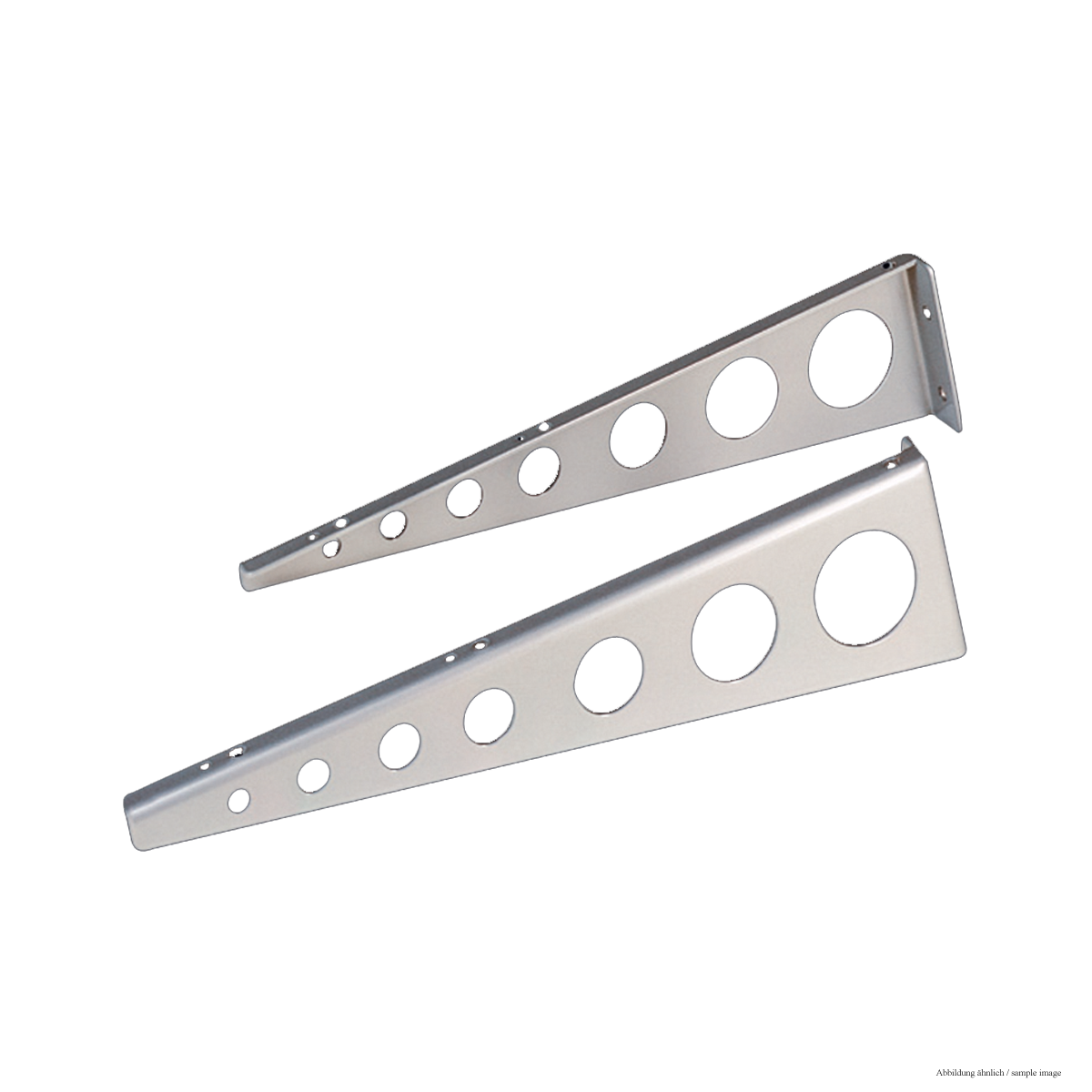 GIESEMANN Wandhalter für Stahlseilaufhängung (Paar) irridium metallic