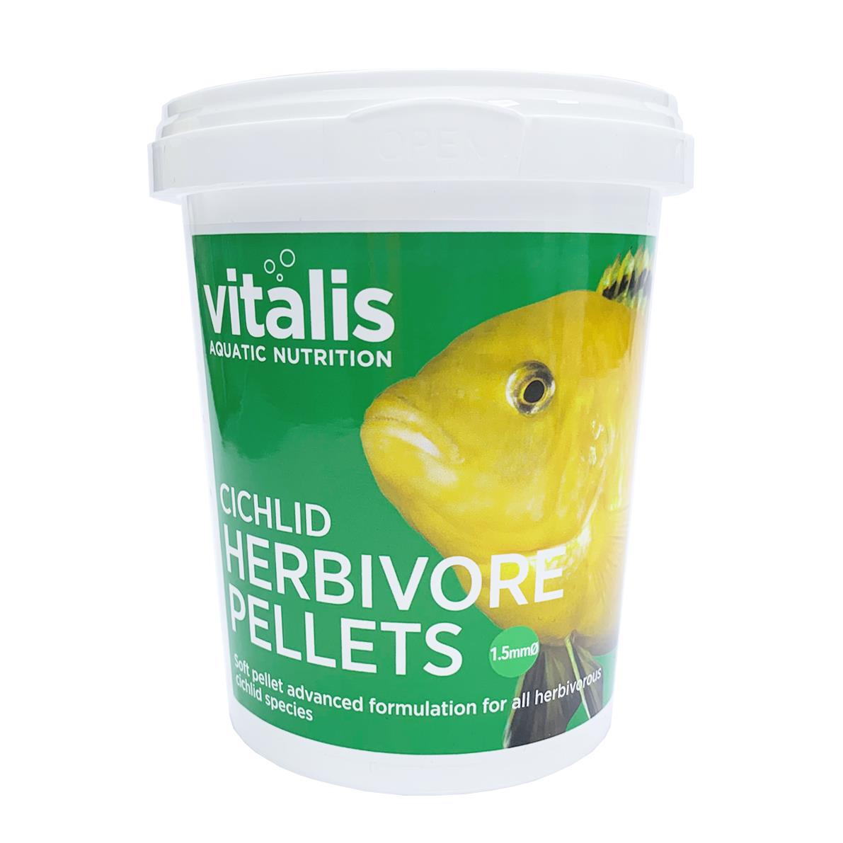 Vitalis Cichlid Herbivore Pellets 1.5mm - 260g