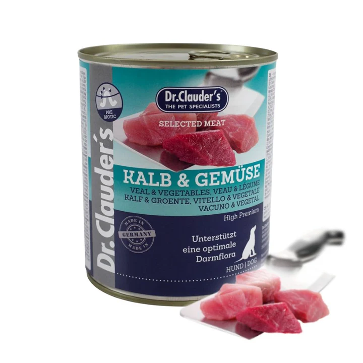 Dr.Clauder’s Selected Meat Kalb & Gemüse 800g Dosen