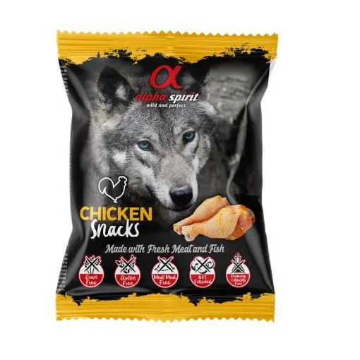 alpha spirit Dog Snack gewürfelt Huhn 50g