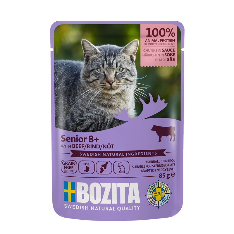 Bozita Senior 8+ Häppchen in Sauce mit Rind 85g