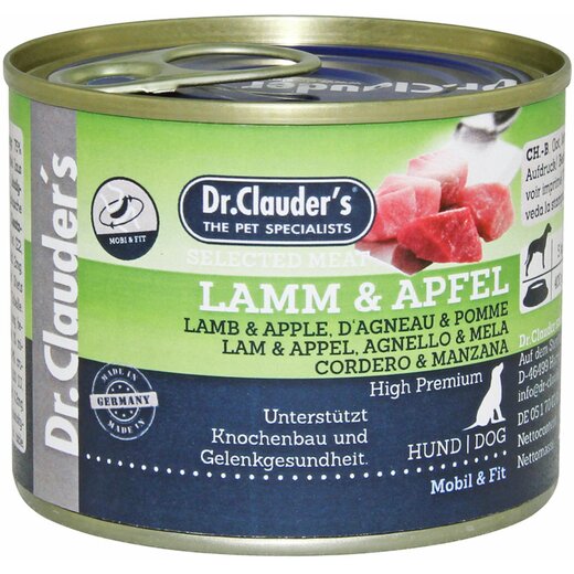 Dr.Clauder’s Selected Meat Lamm & Apfel 200g Dosen